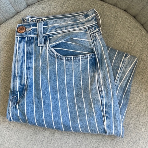 American Eagle Striped Mom Jeans - Picture 2 of 7